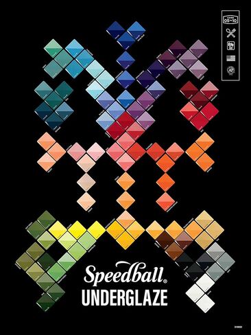 Speedball Underglaze Sampler Pack, (12) 2-Ounce Underglazes, 2020 Color Assortment in Saudi Arabia