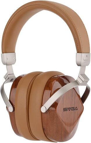 SIVGA Oriole Rosewood Wooden Closed Back Wired Dynamic Headphone (Brown) in Saudi Arabia