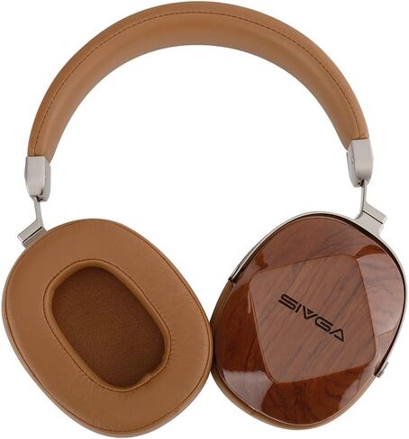 SIVGA Oriole Rosewood Wooden Closed Back Wired Dynamic Headphone (Brown) in Saudi Arabia