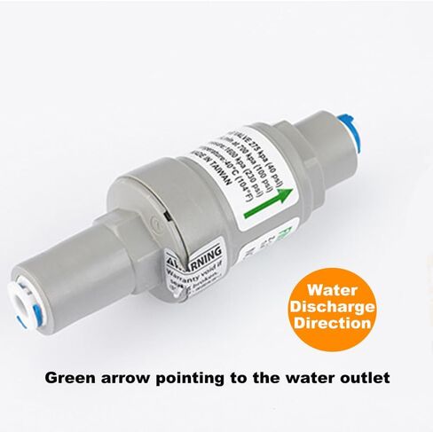 40 PSI Water Filter Pressure Regulator Protection with 1/4" Quick Connect for RO & Filter Systems in Kuwait