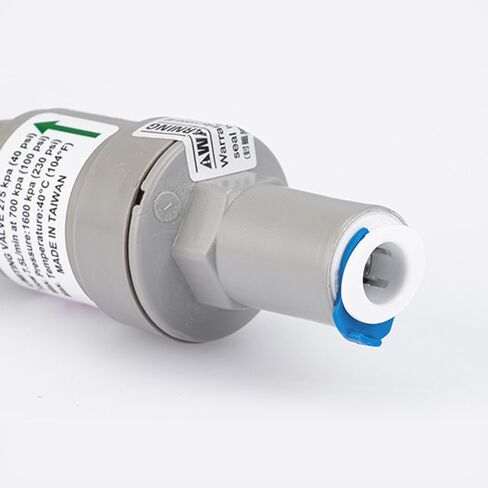 40 PSI Water Filter Pressure Regulator Protection with 1/4" Quick Connect for RO & Filter Systems in Kuwait