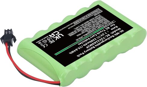 حزمة بطارية قابلة للشحن Ni-MH AA 7.2 فولت 2200 مللي أمبير في الساعة مع قابس SM-2P 2Pin لمركبات السيارات والشاحنات التي تعمل بالتحكم عن بعد، بطارية ذات سعة عالية استبدل بطارية Ni-CD AA 700 مللي أمبير 7.2 فولت مع قابس SM-2P in Kuwait