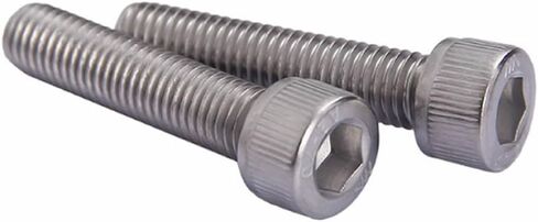 Junter 20pcs M6-0.75 x 12mm Fine Thread Metric A2 Stainless Steel Allen Blot Hex Socket Head Cap All Thread Screws DIN912 in Saudi Arabia