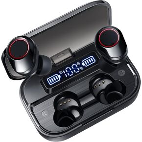 Wireless Earbuds Bluetooth 5.3 Headphones with Superior Stereo Sound, Bass Boosted, IPX8 Waterproof Earphones, 8Hrs Long Playtime/Single Charge, Touch Control in-Ear Headset w/Mic