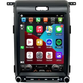 لترقية راديو Ford F150، Fit 2013 2014، استبدال ستيريو Android، شاشة تعمل باللمس 12.1 بوصة، وحدة المعالجة المركزية 8 الأساسية، دعم Carplay وAndroid Auto