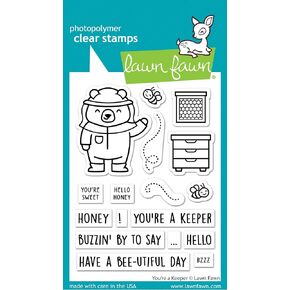 Lawn Fawn LF3136 You're A Keeper 3X4 Clear Stamp Set