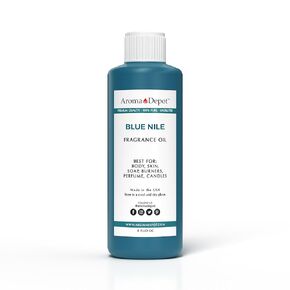 Aroma Depot 8oz / 8 Ounces Blue Nile Perfume Oil for making, Body Oil, Soap, Candle Making & Incense. Our version is a Premium Quality Undiluted & Alcohol Free