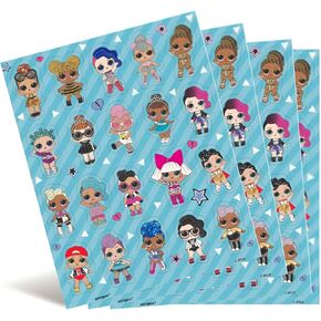Unique 20905 Paper Plates-21.9 cm- LOL Surprise Party-Pack of 8, Multicolour