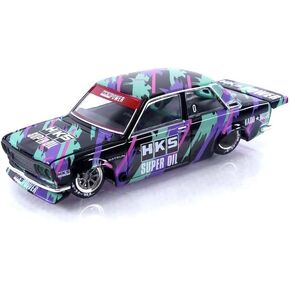 Datsun 510 Pro Street HKS V1 Black Green Limited Edition 1/64 Diecast Model Car Kaido House KHMG068 in Saudi Arabia
