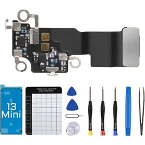 for iPhone 13 Mini WiFi WLAN Signal Diversity Antenna Flex Cable Replacement for iPhone 13Mini WiFi Antenna Compatible with Fix Tool Screwdriver Tweezers A2626 A2628 A2629 A2630 A2481