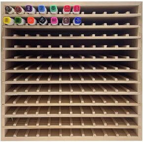 وحدة تخزين أقلام التحديد تحتوي على 144 قلم تحديد، منظم أقلام تحديد خشبي للمكتب، حامل أقلام تحديد مع 12 حجرة للمكتب المنزلي في الفصل الدراسي in Kuwait