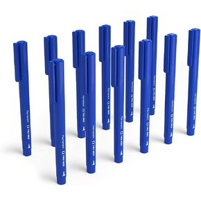 TRU RED Permanent Markers, Ultra Fine Tip, Blue, 36/Carton (TR54537VS)