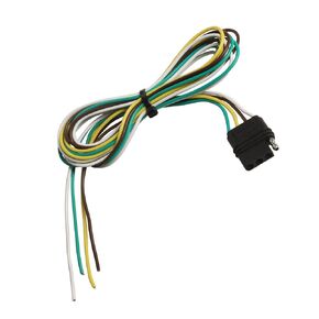 5-Pin Flat Trailer-Side Wiring Harness with 60-Inch Wires, 18 AWG 5 Wire Flat Extension Kit for Utility Boat Trailer Lights