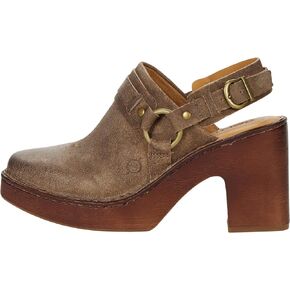 BORN Womens Hudson Leather Slip On Clogs