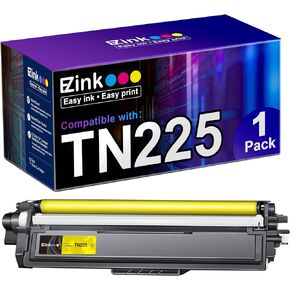 E-Z Ink Compatible Toner Cartridge Replacement for Brother TN225 Yellow to Use with MFC-9130CW HL-3170CDW HL-3140CW HL-3180CDW MFC-9330CDW MFC-9340CDW HL-3180CDW DCP-9020CDN (Yellow, 1 Pack)