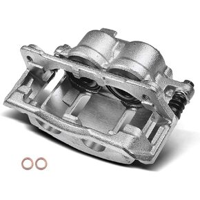 A-Premium Disc Brake Caliper Assembly with Bracket Compatible with Select Ford Models - Windstar 1999 2000 2001 2002 2003 - Front Left Driver Side