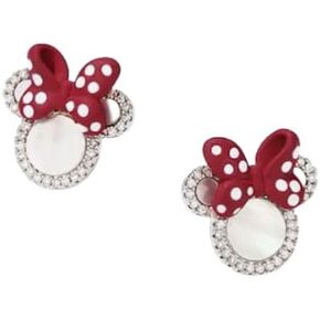 DJFahion Women's Girls Trendy Classic Cartoon Animals Bow Mini Mouse Stud Earrings, Jewelry Accessories Gifts For Teen Girls Stud Earrings Set Women's Studs Men's Studs Round Studs Stainless Steel in Saudi Arabia