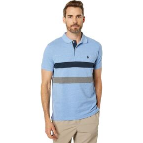 U.S. POLO ASSN. Slim Fit Striped Chest Knit Shirt
