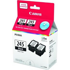 Canon Ink cFNpY Cartridge, Black PG-245 (2 Pack)