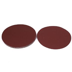 uxcell 10 Pcs 7" Diameter 150 Grit Abrasive Hook and Loop Sanding Sand Paper Disc Brown