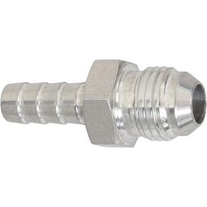 ICT Billet -6AN Flare to 5/16" (.3125) Hose Barb Adapter Fitting Aluminum Flare Connector Fluid Designed & Manufactured in the USA Bare Aluminum F06AN312BA-A