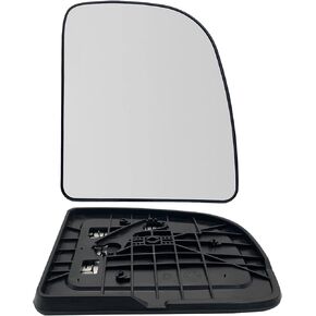 Excursion Passenger Side Heated Mirror Glass Compatible with 2002-2014 Ford E150 E250 E350 E450, 1999-2007 Ford F250 F350 F450 F550, 2000-2005 Ford Excursion Right Power Heated Mirror Glass