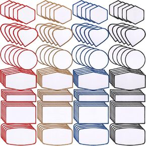 140 Pieces Sublimation Patches Blank Hat Patches Sublimation Patches Blank for Hats Hat Patches Blank Patches for Clothes Hat Dress Patch (Black, Blue, Red, Khaki)