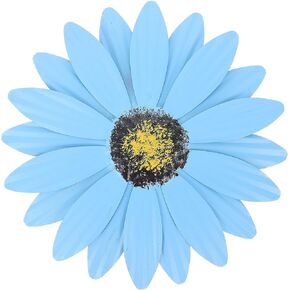 DECHOUS Daisy Sunflower Hanging Wall Art Wall Decor Metal Wall Flower Art Flowers for Decoration Sunflower Wall Sculpture Inspirational Sunflower Decor Vintage Iron 3d Hanging Pictures