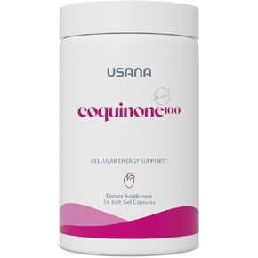 USANA CoQuinone 100 CoQ10 Coenzyme Q10 Supplement with Alpha-Lipoic Acid to Support Heart Health* - 56 Softgels - 28 Day Supply