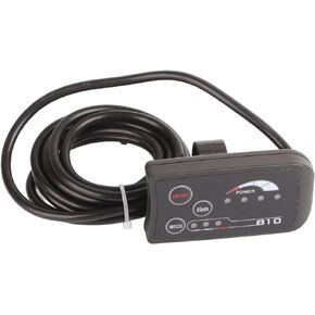 POCREATION Electric LED Display with 5 Wire Cable, Electric Bike 810 LED Display with 5 Wire Cable Control Panel Meter Electric Bike Motor Speed Control for Electric Scooter，Electric Bike