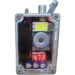 مولد كرنك اليد من Gikfun، شاحن USB محمول للطوارئ مع ضوء COB وأخف وزنًا للبقاء على قيد الحياة في حالات الطوارئ وشاحن هاتف بنك الطاقة للرحلات الخارجية والتخييم GK1029