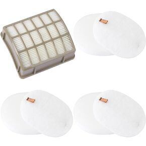 3 Foam Filters + 1 HEPA Filter for shark vacuum filter replacement for Shark Navigator Professional NV70, NV80, NVC80C, UV420 Rotator Professional XL Capacity NV90 Replacement for XFF80 XHF80