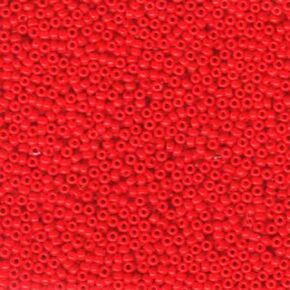 Red Opaque Miyuki 11/0 rocailles glass seed beads 24 grams