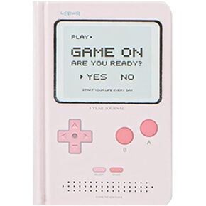 365 Days Undated Daily Planner A6 Mini Thick Notebook Pocket Agenda School Diary One Page Per Day Game Life Journal Notepad Gifts, Light Pink (FMGAME)
