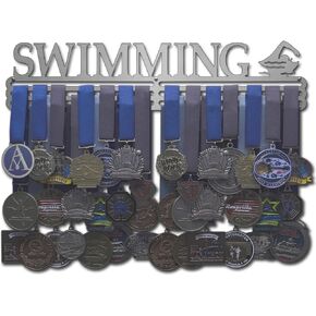 Swimming - Multiple Medal Award Holder Display Hanger Rack