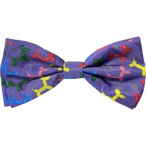 Huxley & Kent Bow Tie for Pets | Party Time Blue (Large) | Birthday Bow Tie Collar Attachment | Fun Bow Ties for Dogs & Cats | Cute, Comfortable, and Durable | H&K Bow Tie