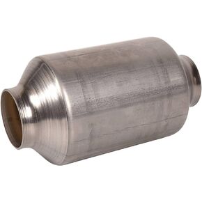 2" Universal Catalytic Converter, High Flow Stainless Steel Catalytic Converter, 2 inch 400 Cell, No O2 Sensor (EPA Approved)