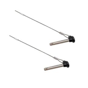 Pair of RANYUSS Stainless Bimini top Dia 3/16in Pull pins Length 1.5in, Usable Length 1in, Bimini Top Pin, Marine Hardware Bimini Top Pin, Marine Hardware