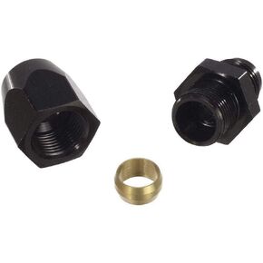 6AN 6 AN-6 Male to 3/8" Fuel Hose Line Tube Aluminum Fuel Line Adapter Fittings, Straight Fitting Adapter not fit for Teflon Fuel Line