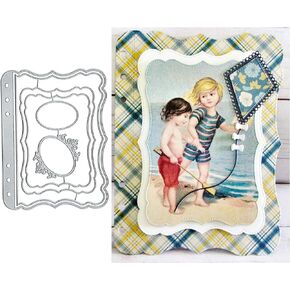 SunnyKids, Elegant Planner Metal Cutting Die Cuts, Books Cover Design Stencils DIY Crafts Card Cutting Dies Cuts for DIY Embossing Card Making Photo Decorative Paper Dies Scrapbooking