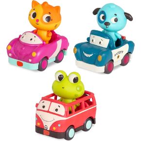 B. toys- Mini Riders- Cars & Animal Characters – Smart Car, Police Car, Van – Toy Cars for Toddlers, Kids – Lights & Sounds – 12 Months + in Kuwait