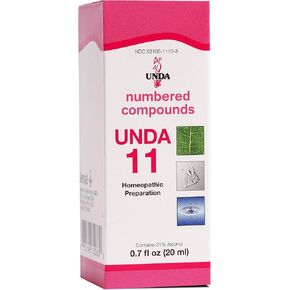 UNDA 11 Numbered Compounds | Homeopathic Preparation | 0.7 fl. oz.