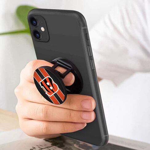 حامل الهاتف الخليوي تصميم كرة القدم البرتقالية توسيع قبضة اليد مسنده اليد قابلة للطي للهواتف الذكية والحالات (3 حزمة) in Kuwait