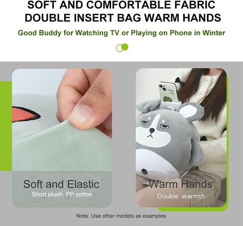 Cell Phone Pillow Holder for Bed, Adjustable Phone Stand for Watching Videos or Facetime in Bed Couch Car, Cute Panda Soft Plush Pillow with Hand Pockets, Gifts for Kids, Teens and Girls in Saudi Arabia