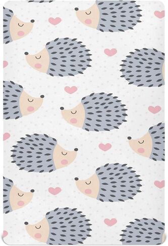 Crib Sheets for Boys Girl Cartoon Duck Neutral Mini Crib Mattress Sheets Fitted, Rubber Ducky Toddler Baby Sheets for Crib Mattress Soft & Breathable 39 * 27 * 5In in Saudi Arabia