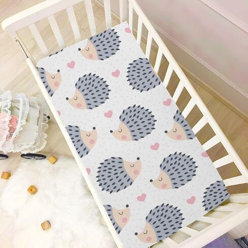 Crib Sheets for Boys Girl Cartoon Duck Neutral Mini Crib Mattress Sheets Fitted, Rubber Ducky Toddler Baby Sheets for Crib Mattress Soft & Breathable 39 * 27 * 5In in Saudi Arabia