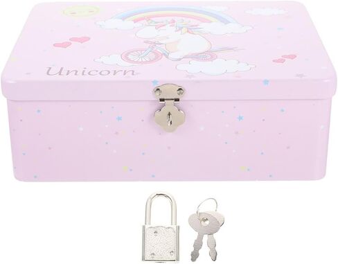 BESPORTBLE Box Storage Box with Lock Muslin Cloths for Baby Small Cookie Tins Kids Storage Bins Cookie Tins with Lids Candy Decor Candy Jars with Lids Gifts With Cover Tinplate Loose Leaves in Saudi Arabia