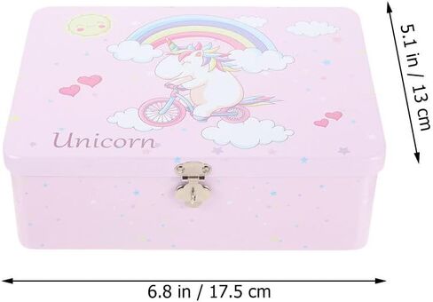 BESPORTBLE Box Storage Box with Lock Muslin Cloths for Baby Small Cookie Tins Kids Storage Bins Cookie Tins with Lids Candy Decor Candy Jars with Lids Gifts With Cover Tinplate Loose Leaves in Saudi Arabia