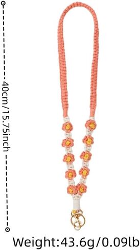 Handmade Neck Lanyards With Swivel Lobster Clasp,Boho Lanyards Braided Keychain Creative Chain For Keys Id Badges Card Holder in Saudi Arabia
