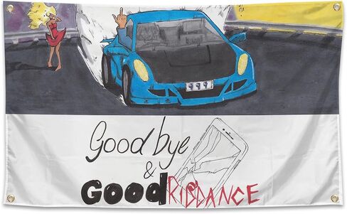 نسيج EkEsa Rapper Goodbye Tapestryies للتعليق على الحائط لغرفة النوم وغرفة المعيشة وديكور النوم، أسود in Saudi Arabia